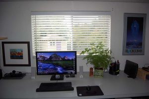 Picture of how I setup my desk for my home office.